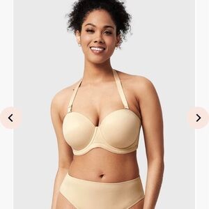 HSIA Nude Underwire Convertible Strapless Bra